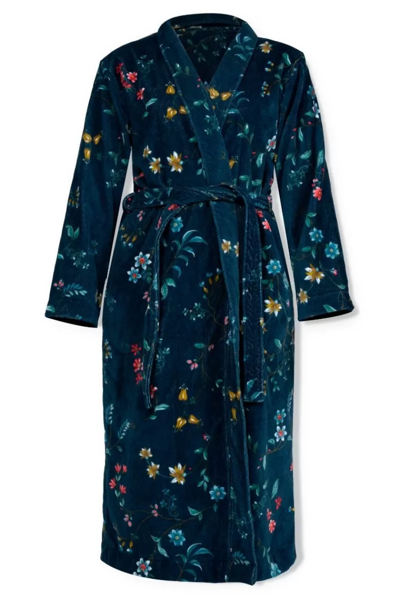 New Pip Studio Bademäntel Les Fleurs Dunkel Blau