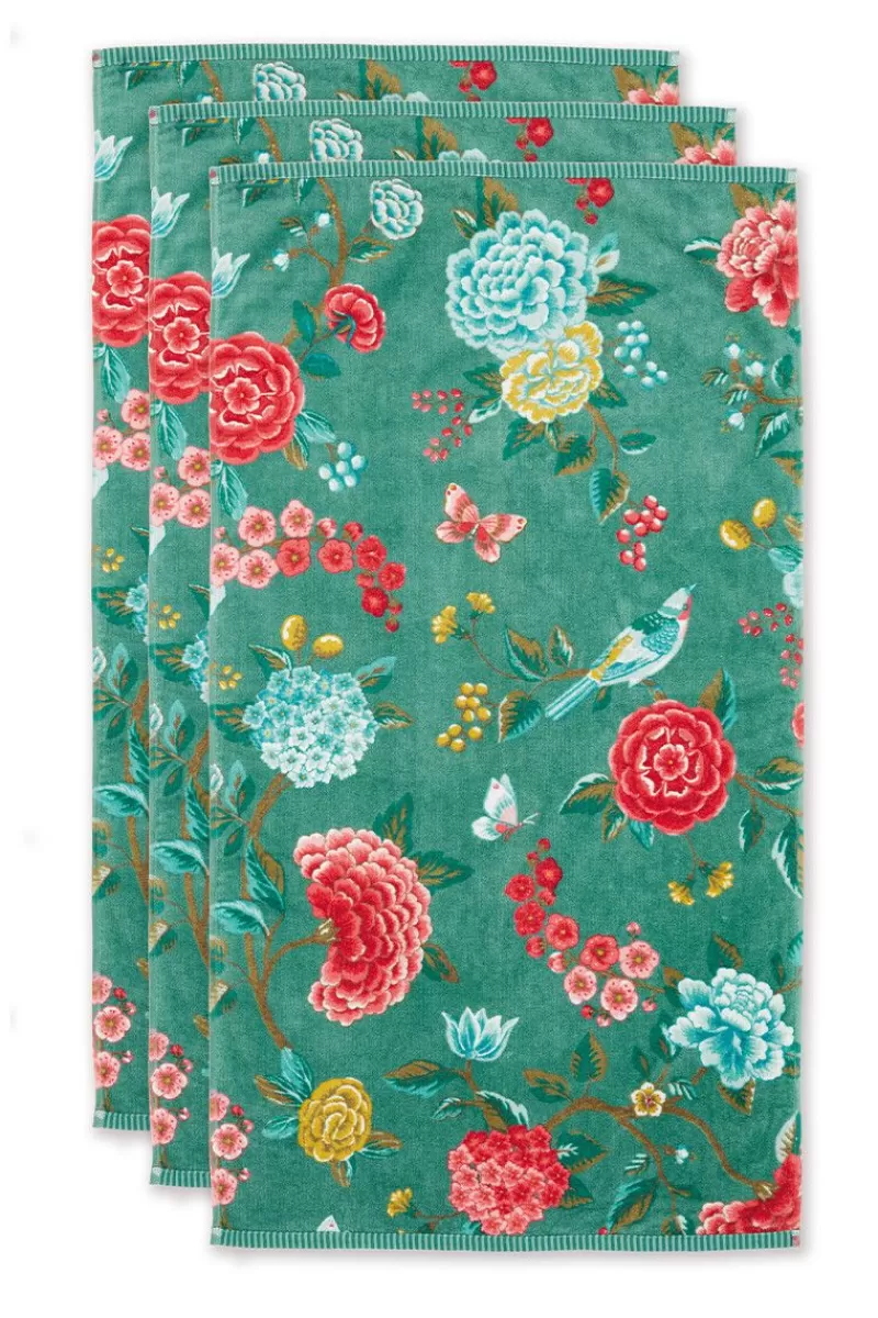 Store Pip Studio Badetuch Set/3 Good Evening 55X100 Cm Grun