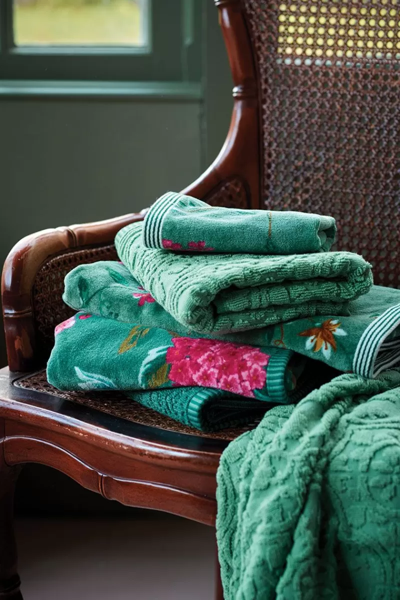 Outlet Pip Studio Badetuch Set/3 Les Fleurs 55X100 Cm Grun