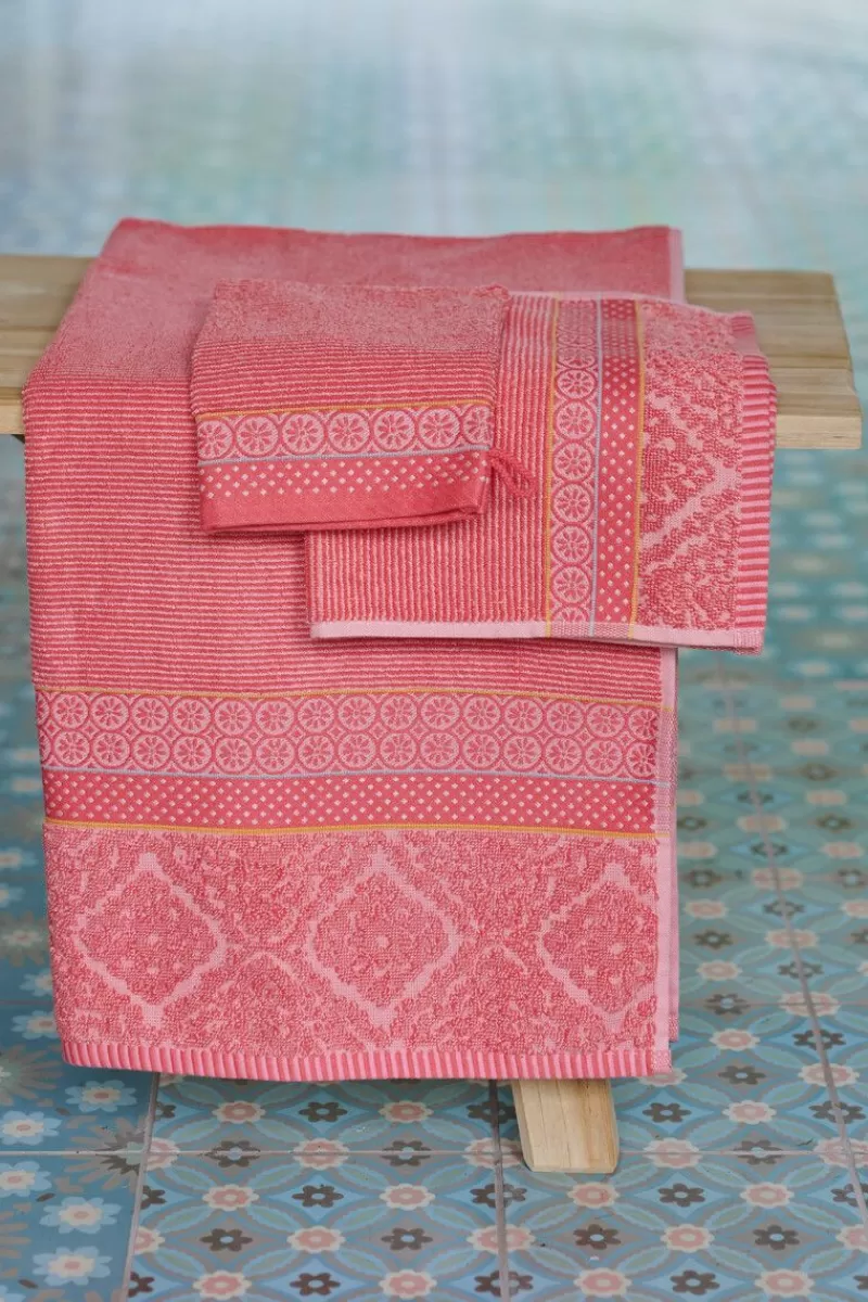 Clearance Pip Studio Badetuch Set/3 Soft Zellige 55X100 Cm Koralle