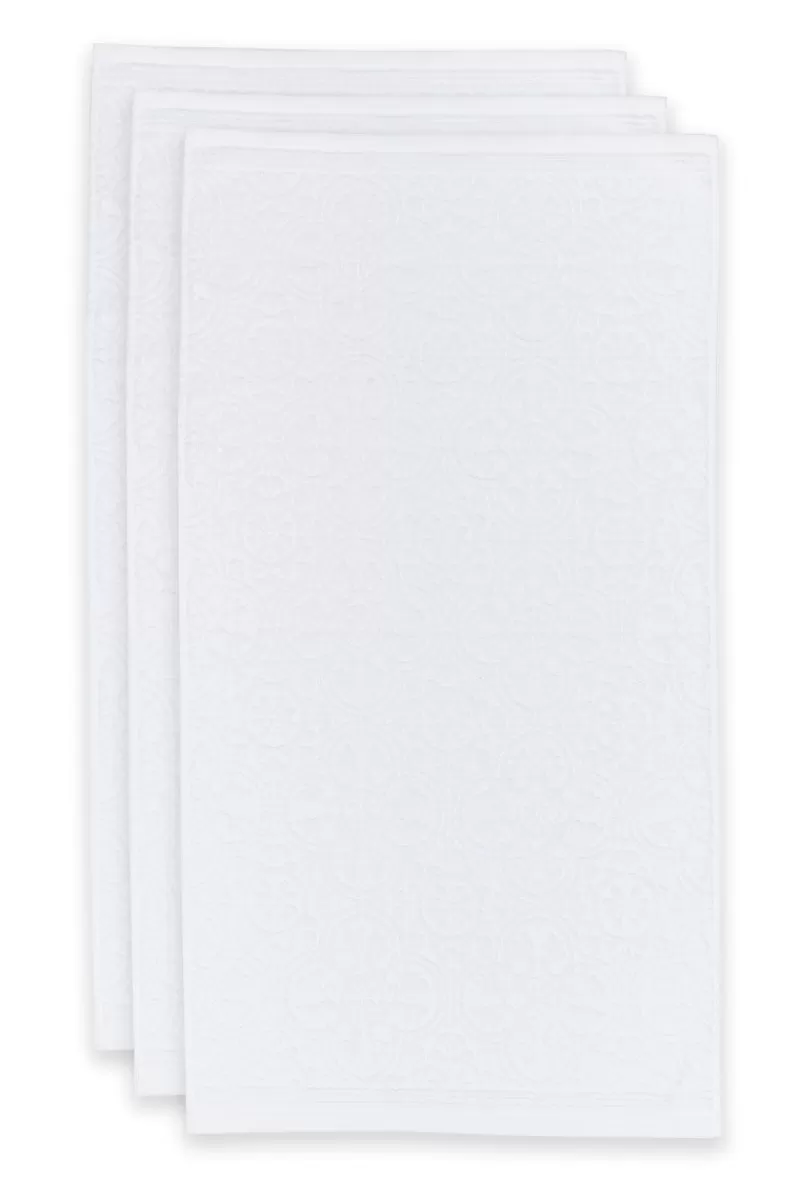 Hot Pip Studio Badetuch Set/3 Tile De Pip 55X100 Cm Weis