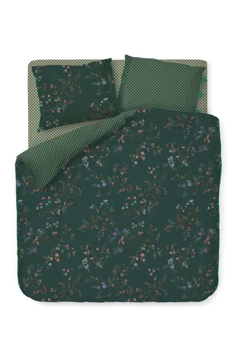 Shop Pip Studio Bettbezug Kawai Flower Dunkel Grun
