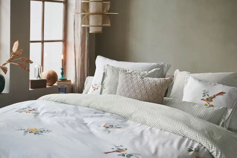 Store Pip Studio Bettbezug Little Birds Weiss