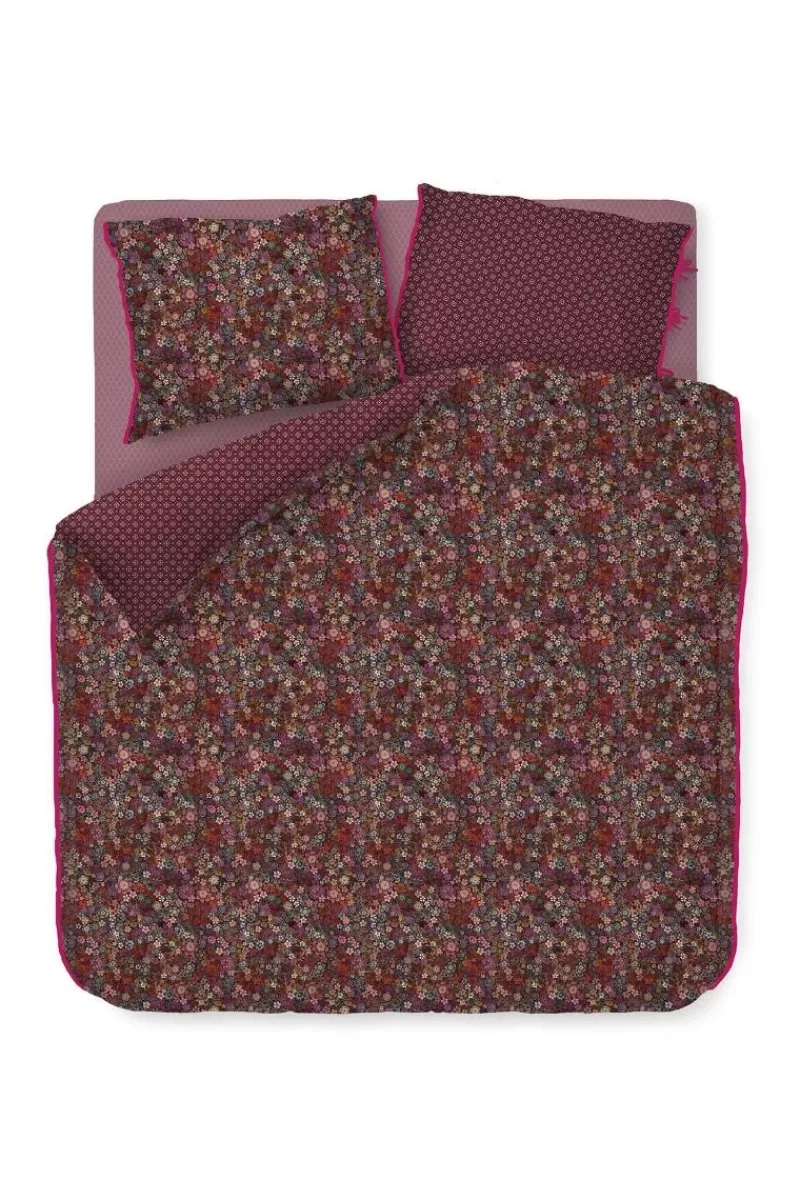 Clearance Pip Studio Bettbezug Tutti I Fiori Dunkelrot