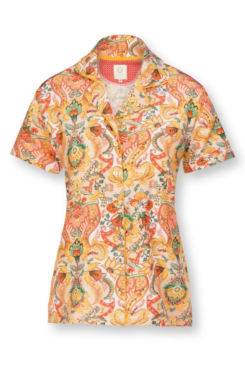 Online Pip Studio Bluse Kurze Armeln Kyoto Festival Gelb