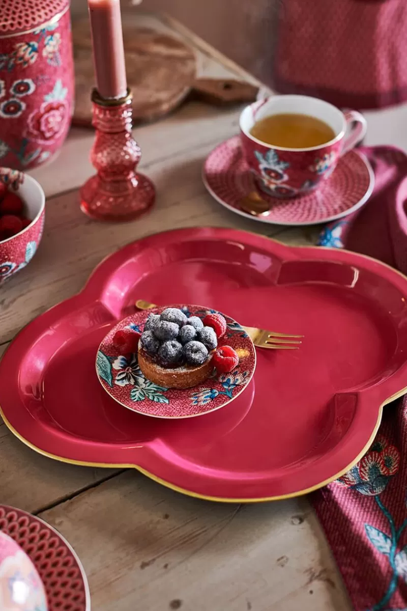 Store Pip Studio Fancy Schale Gross Dunkel Rosa