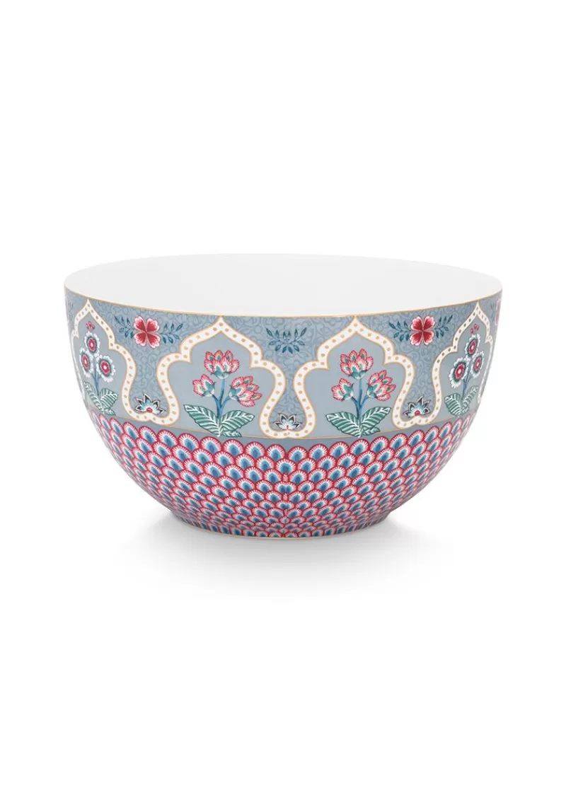 Store Pip Studio Flower Festival Schale Hell 18 Cm Blau