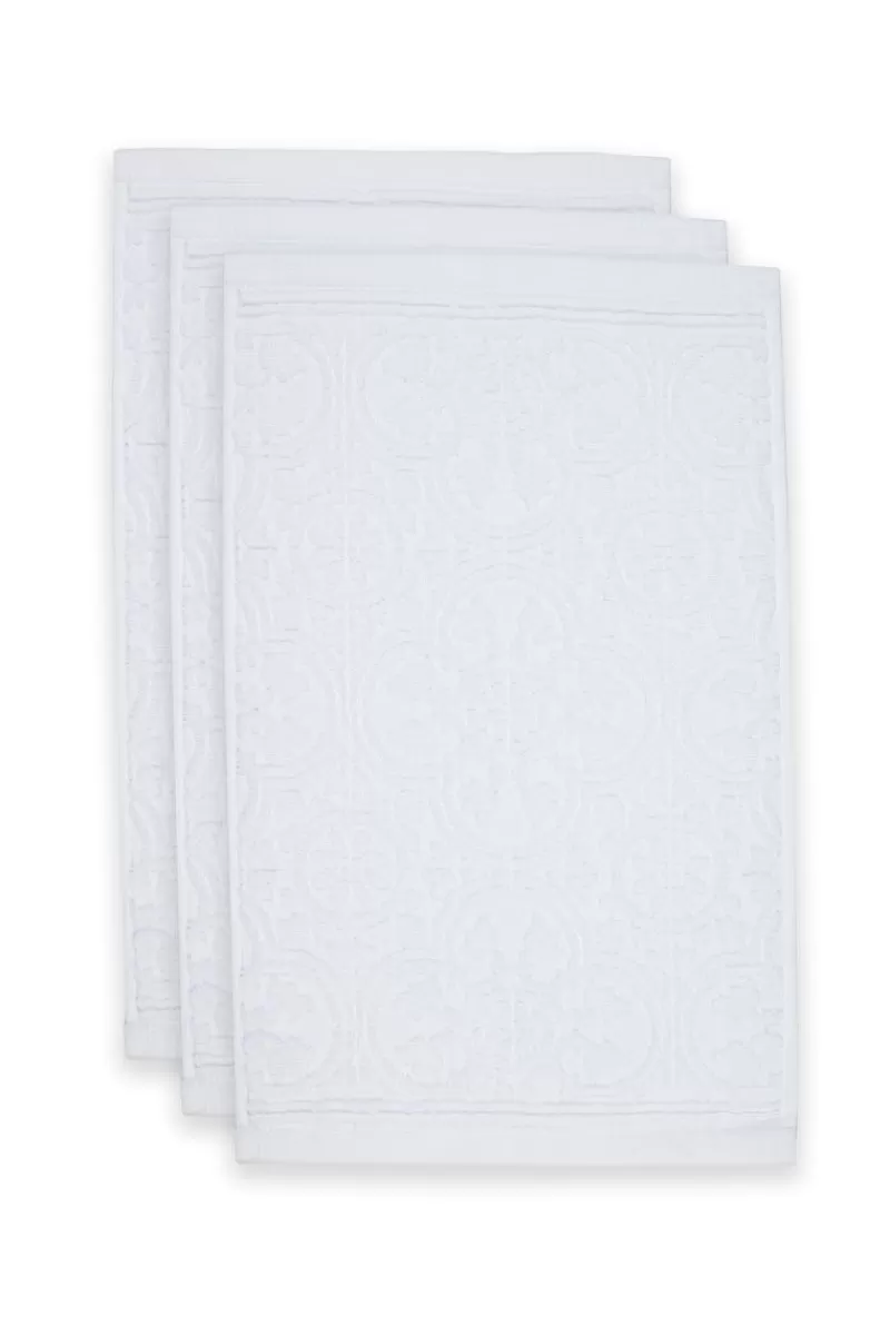 Store Pip Studio Gastehandtuch Set/3 Tile De Pip 30X50 Cm Weis