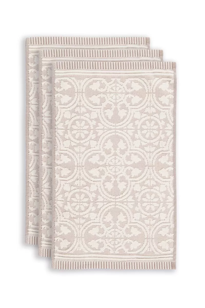 Shop Pip Studio Gastehandtuch Set/3 Tile De Pip 30X50 Cm Khaki