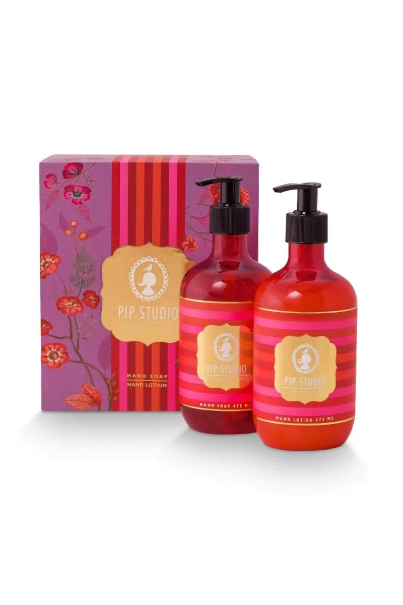 Fashion Pip Studio Geschenkset Handseife & Handlotion Jasminteeblatter 475Ml