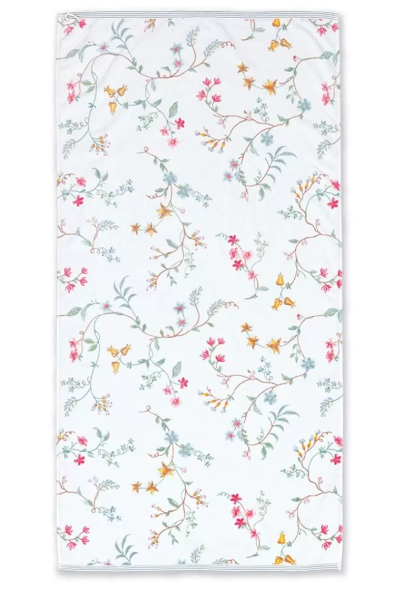 Sale Pip Studio Grose Handtuch Les Fleurs 70X140 Cm Weis