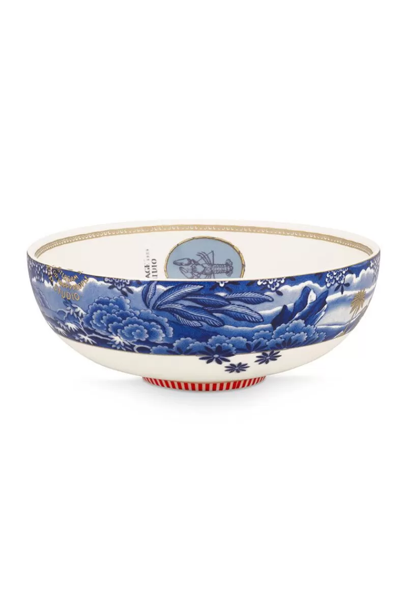 New Pip Studio Heritage Schale Grenze Blau 20 Cm