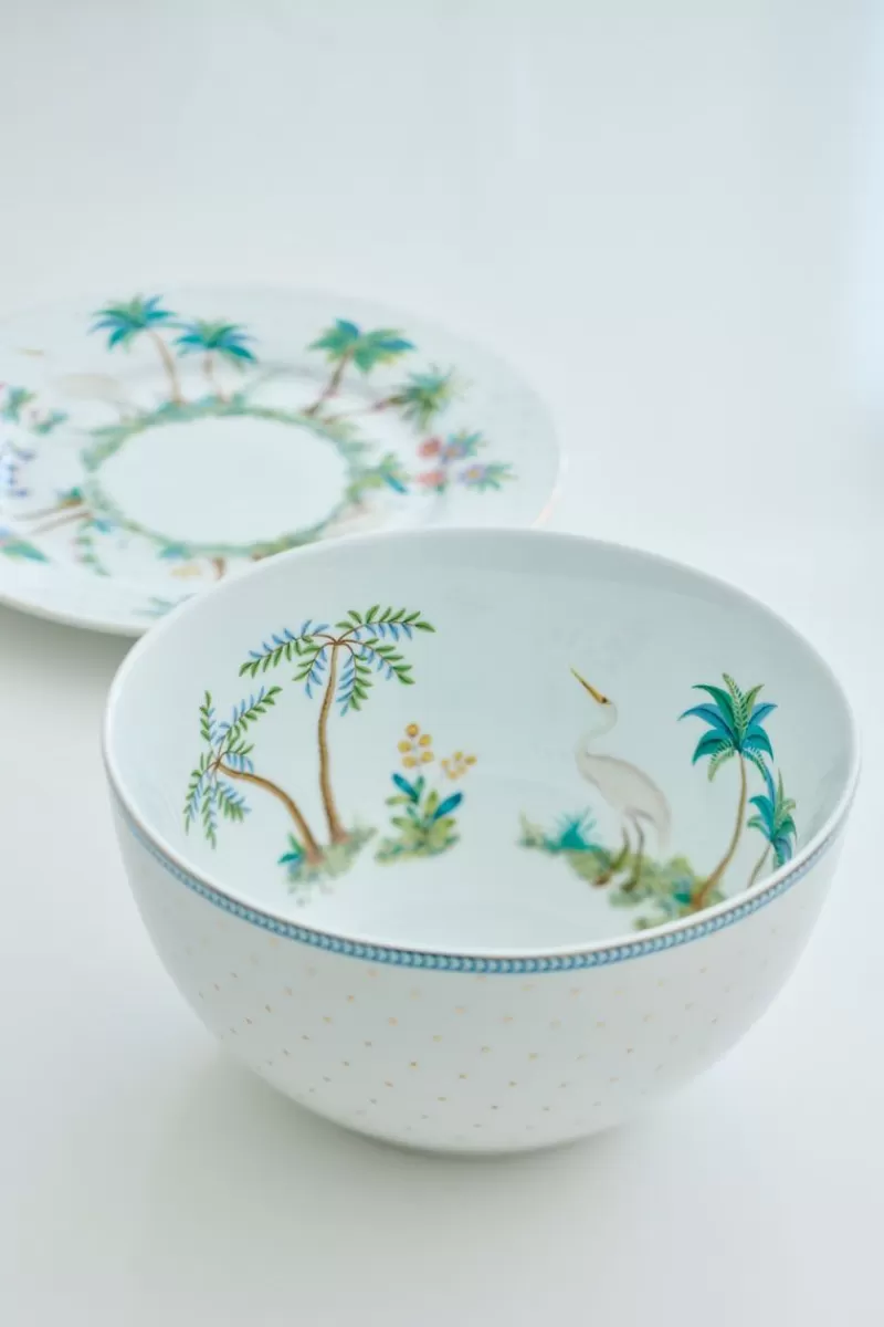 Discount Pip Studio Jolie Schale Flowers Dots Gold 15 Cm