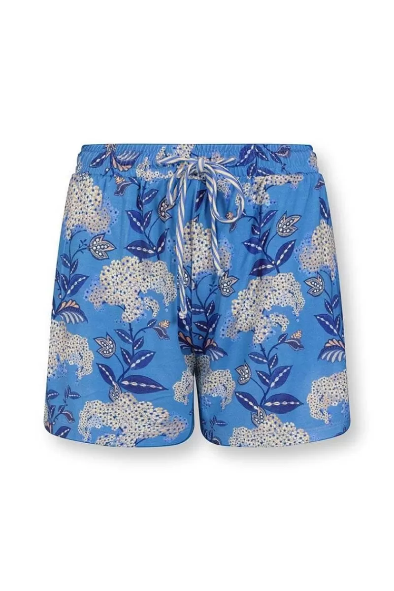 Shop Pip Studio Kurze Hose Flora Firenze Kobalt Blau