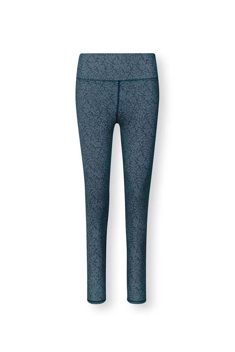Shop Pip Studio Lange Sporthose Leafy Dots Blau
