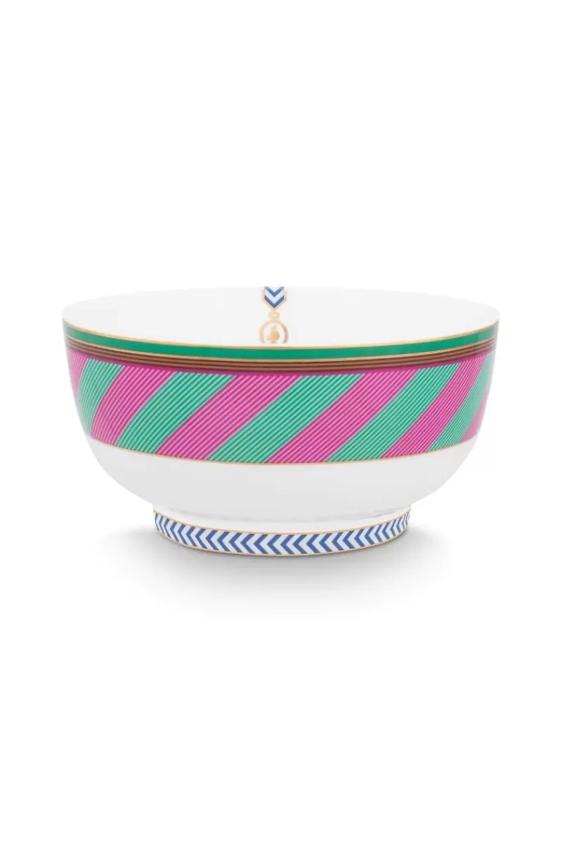 Best Pip Studio Pip Chique Stripes Schale Rosa/Grun 15.5Cm