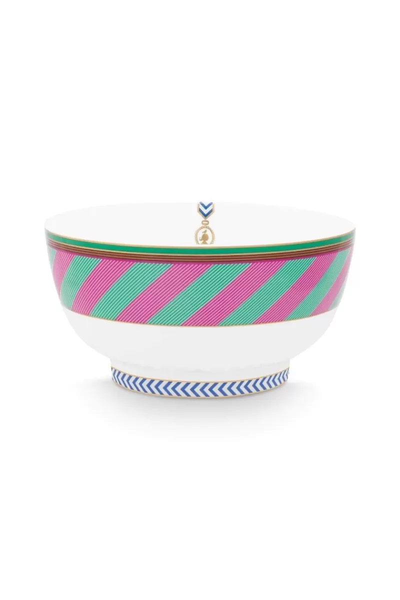 Best Pip Studio Pip Chique Stripes Schale Rosa/Grun 18Cm