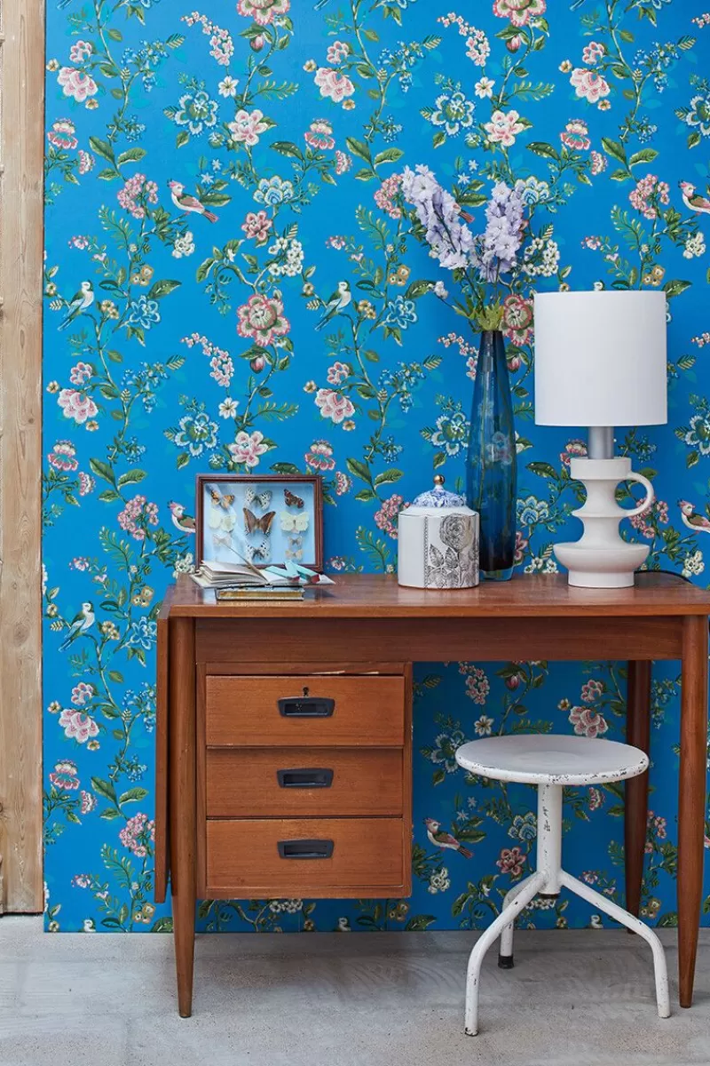 Cheap Pip Studio Botanical Print Vliestapete Hell Blau