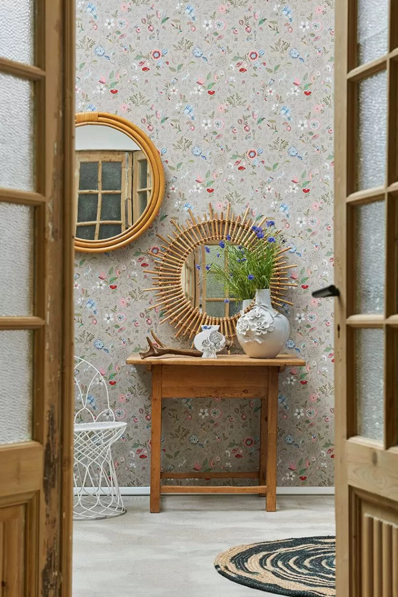 Store Pip Studio Spring To Life Vliestapete Khaki Grun