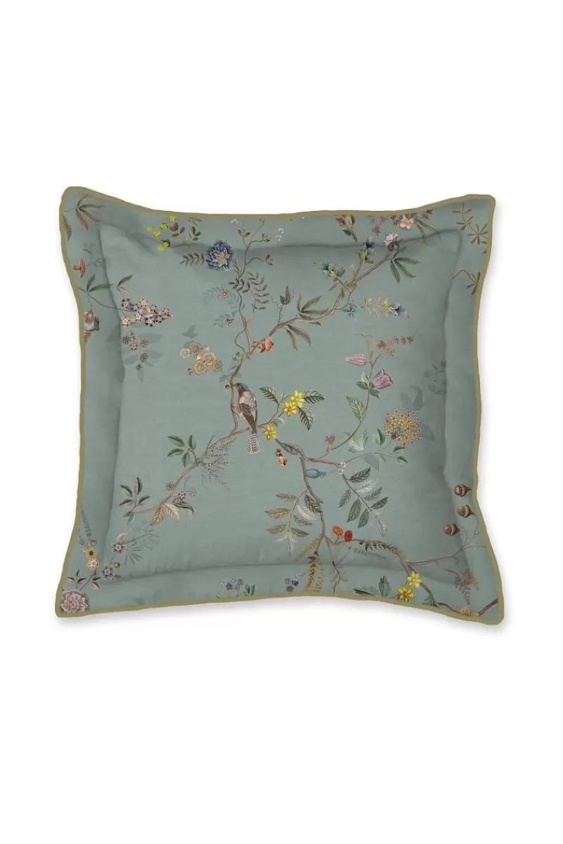 Shop Pip Studio Quadratisches Zierkissen Autunno Hell Blau