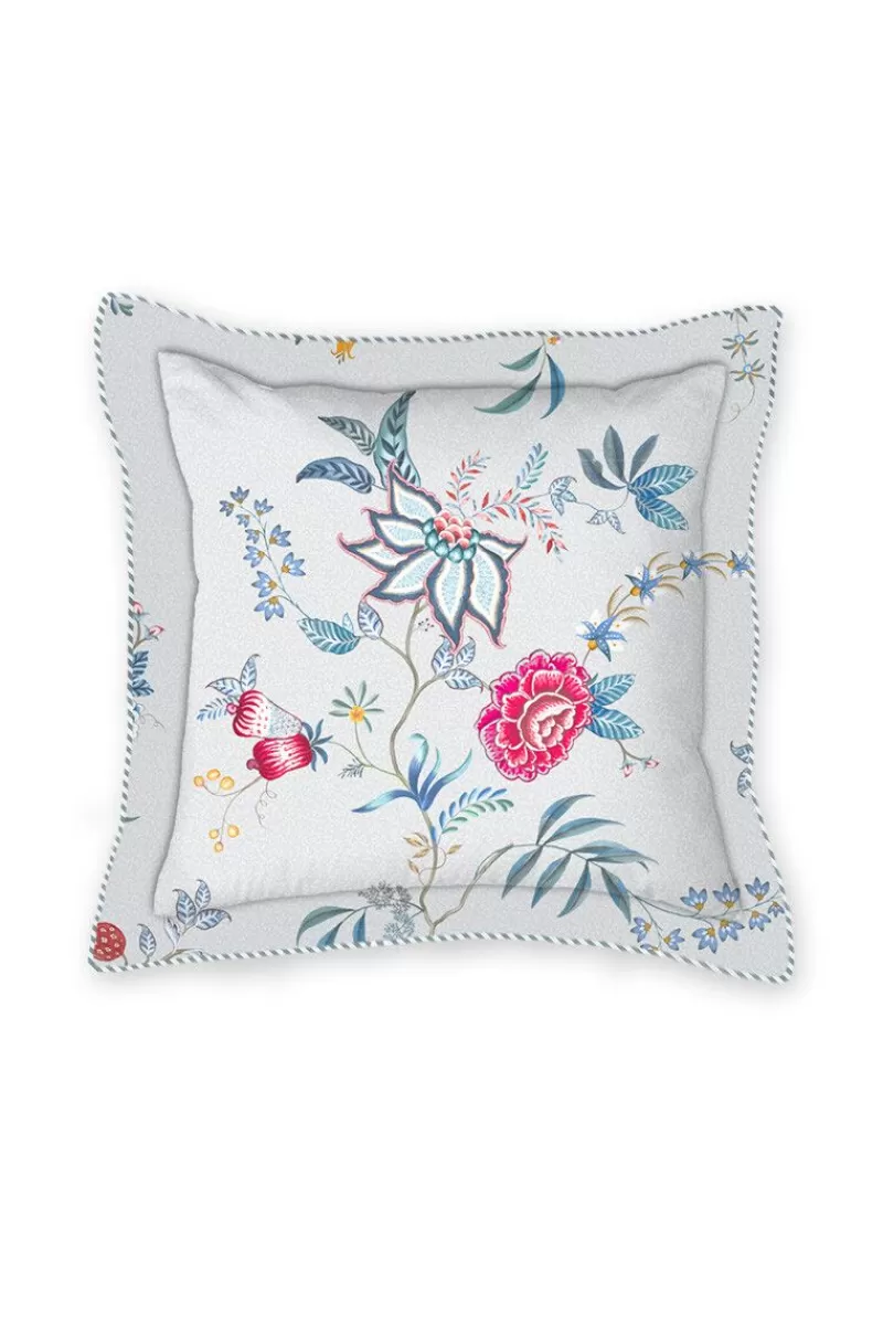 Fashion Pip Studio Quadratisches Zierkissen Flower Festival Weis