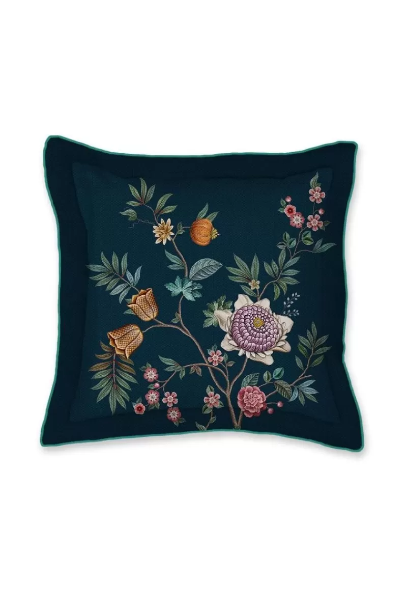 Flash Sale Pip Studio Quadratisches Zierkissen Il Paradiso Dunkelblau