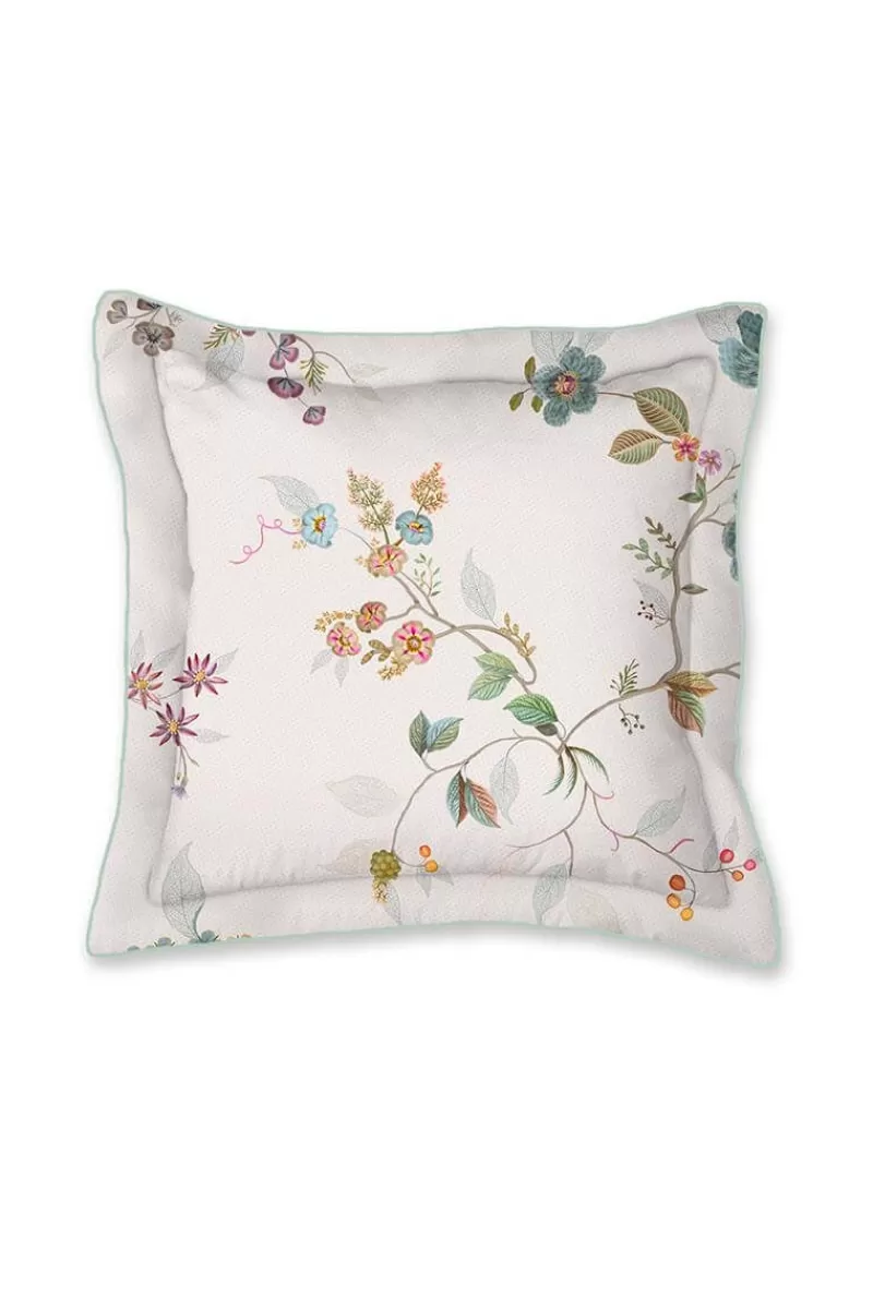 Best Sale Pip Studio Quadratisches Zierkissen Kawai Flower S Weis