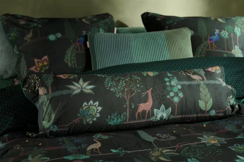 Sale Pip Studio Rechteckige Zierkissen Lang Alberi Dunkelgrun