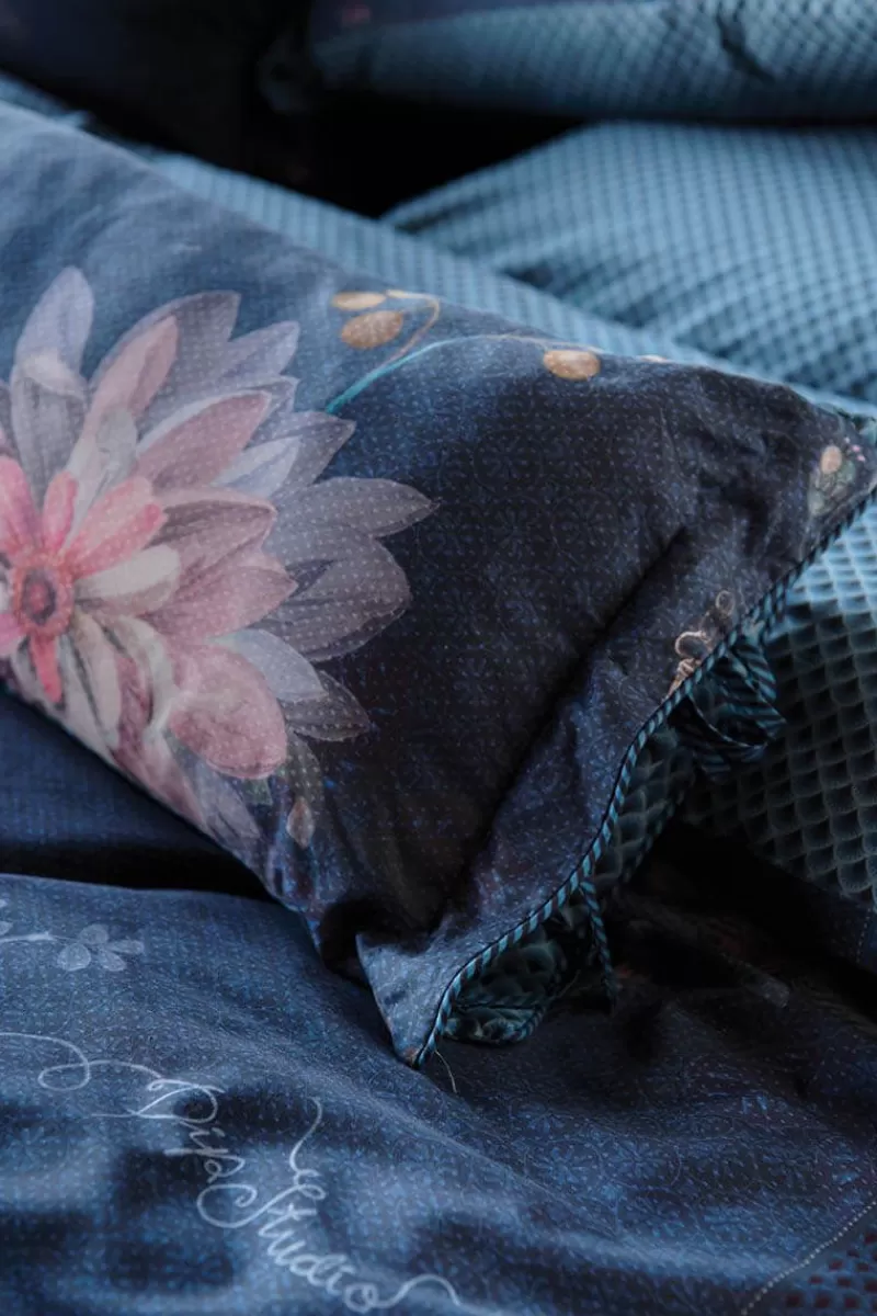 Cheap Pip Studio Rechteckige Zierkissen Lang Tokyo Bouquet Dunkel Blau