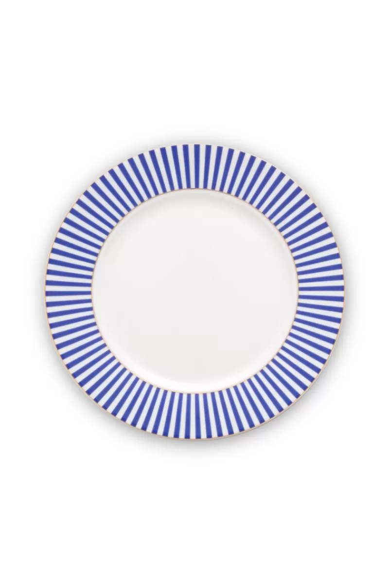 Store Pip Studio Royal Stripes Frühstücksteller 21 Cm Blau