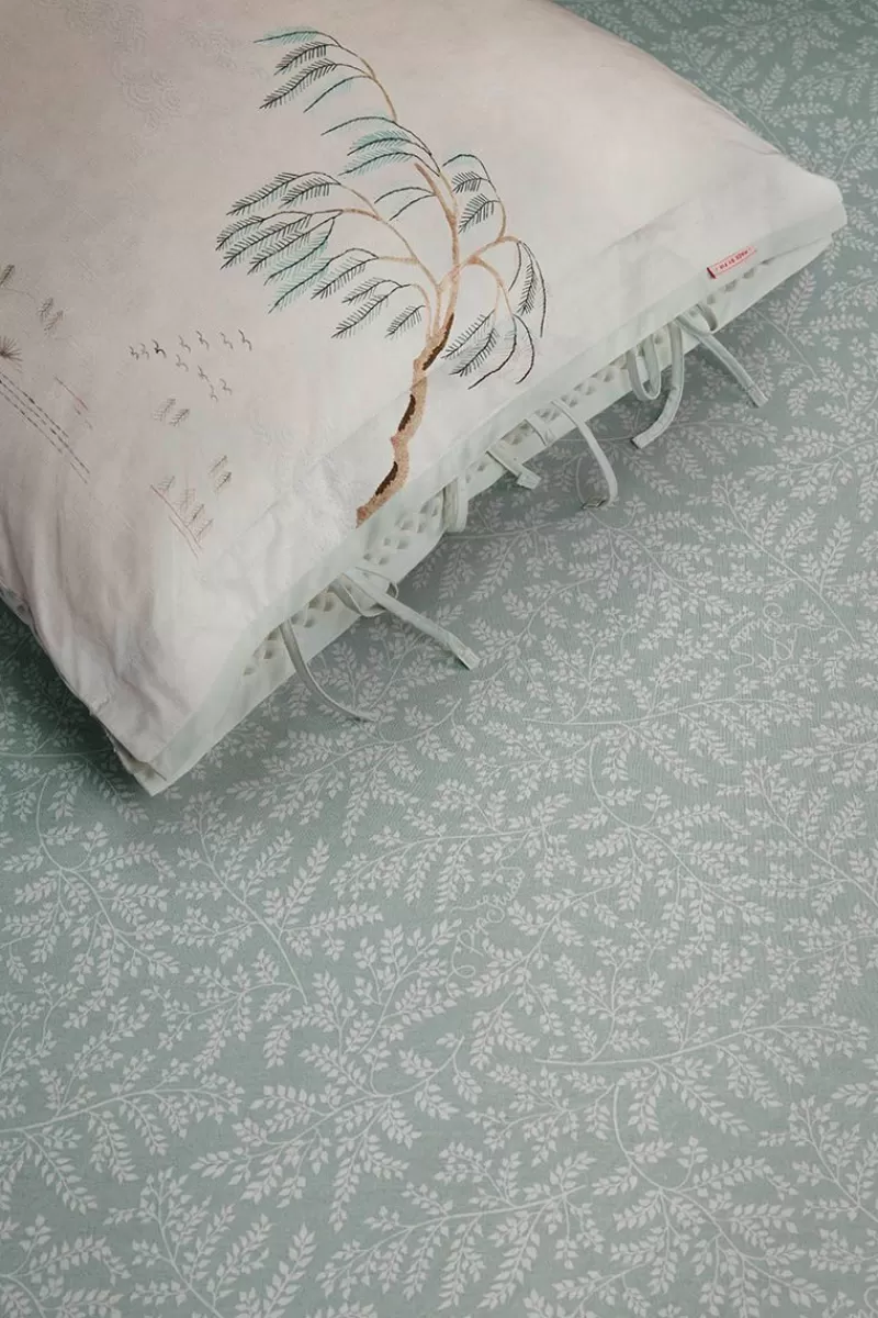 Sale Pip Studio Spannbettlaken Leafy Grun