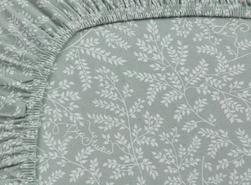 Sale Pip Studio Spannbettlaken Leafy Grun