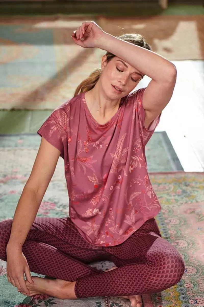 Hot Pip Studio Sport Top Kurze Armel Isola Rosa