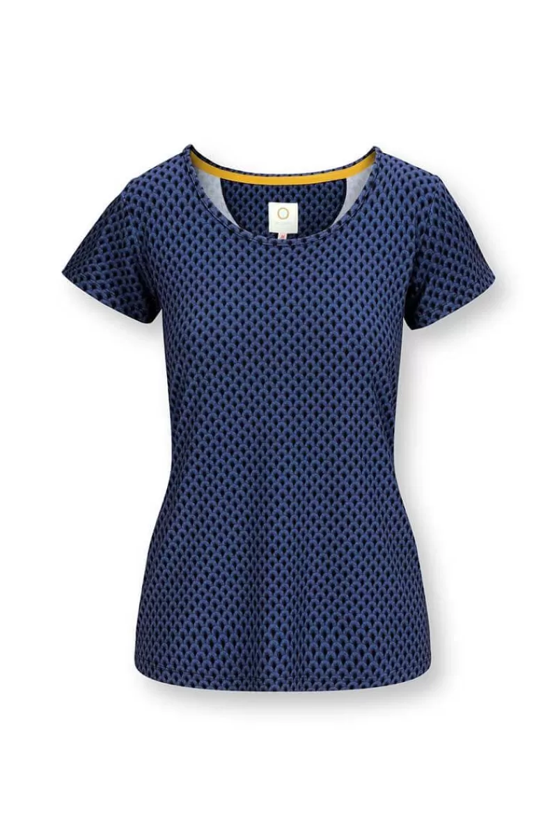 Online Pip Studio Sport Top Kurze Armel Suki Kobalt Blau