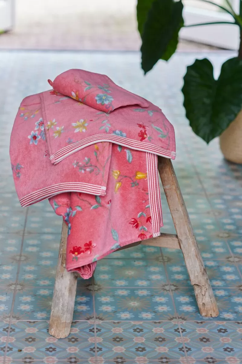 Clearance Pip Studio Waschlappen Set/3 Les Fleurs 16X22 Cm Rosa