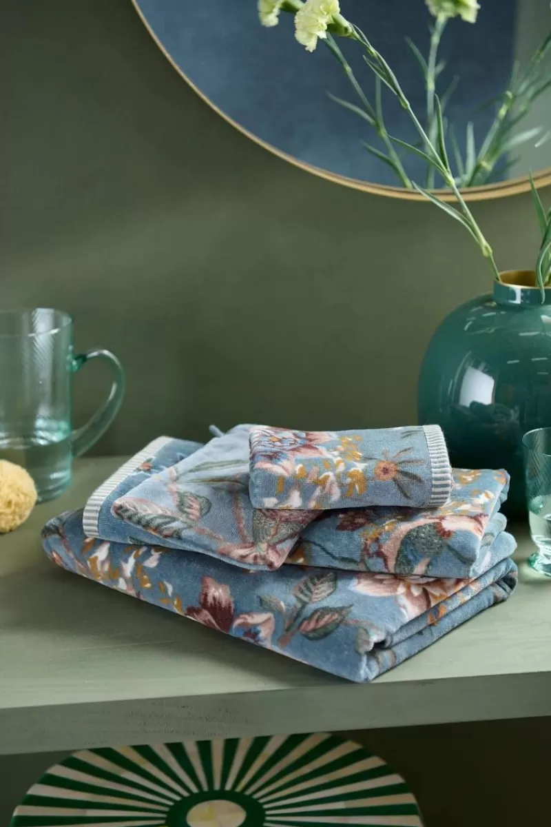 Hot Pip Studio Waschlappen Set/3 Secret Garden 16X22Cm Blau