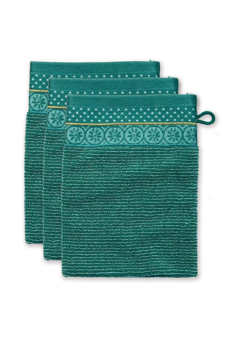 Flash Sale Pip Studio Waschlappen Set/3 Soft Zellige 16X22 Cm Grun
