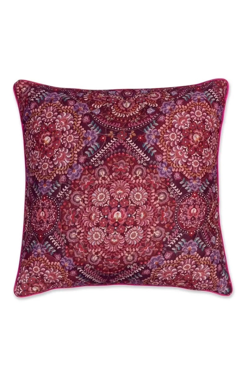 Discount Pip Studio Zierkissen Quilted Il Mosaico Dunkelrot