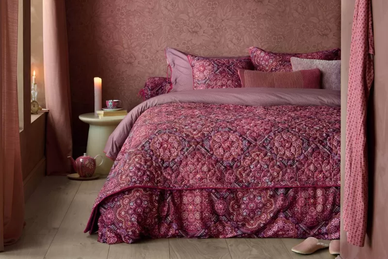 Discount Pip Studio Zierkissen Quilted Il Mosaico Dunkelrot