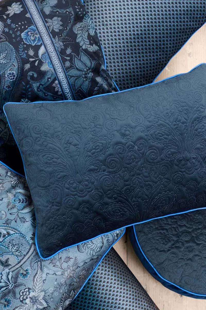 Store Pip Studio Zierkissen Quiltey Days Dunkel Blau
